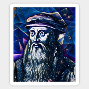 John Knox Dark Night Portrait | John Knox Artwork 5 Sticker